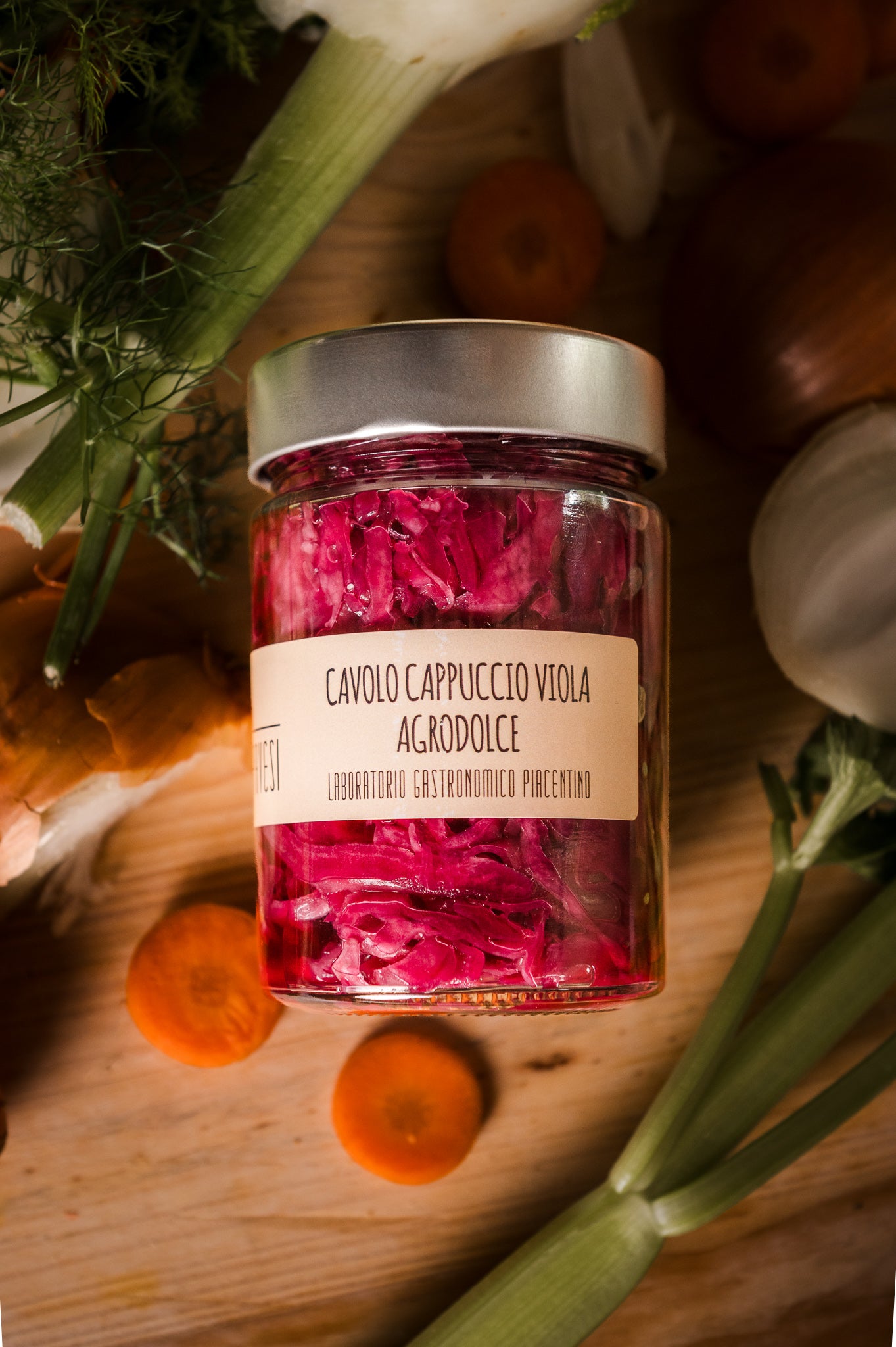Cavolo cappuccio viola in agrodolce